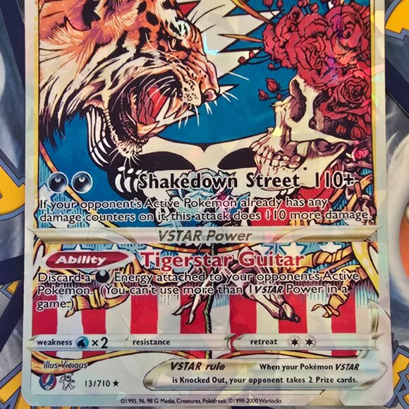 Grateful Dead Vstar Pokemon Card - Shakedown Street - Picture 9 of 10